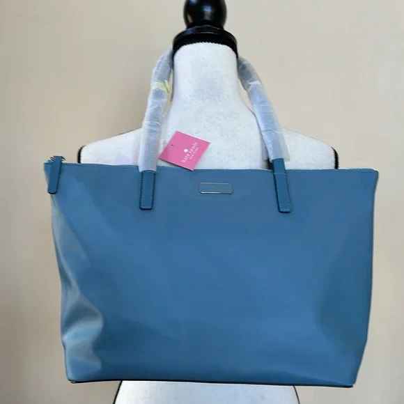KATE SPADE HAYDEN NIAGARA NYLON TOP ZIP TOTE - Picture 12 of 15